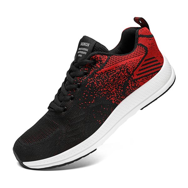New ultra-light fly-woven mesh breathable soft sole casual sports men's shoes - Image 2