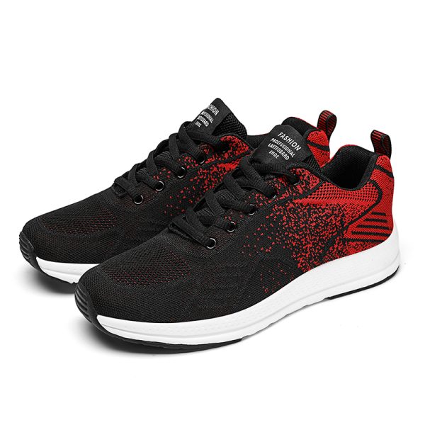 New ultra-light fly-woven mesh breathable soft sole casual sports men's shoes - Image 5