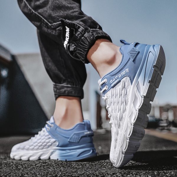 Summer breathable coconut shoes men's shoes casual sports running flying woven tide shoes