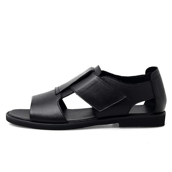 Genuine leather roman sandals korean style british leather sandals - Image 8